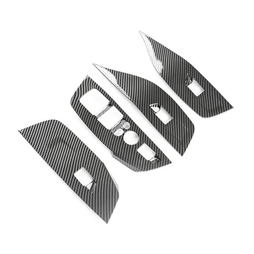 SICOTTON Für B&MW X3 2022 G01 X4 G02 IX3 G08 M-Sport Auto-Getriebeverkleidung, Schaltknauf Abdeckung Für Getriebefenstersteuerung Auto-Innenleisten(Window Control) von SICOTTON