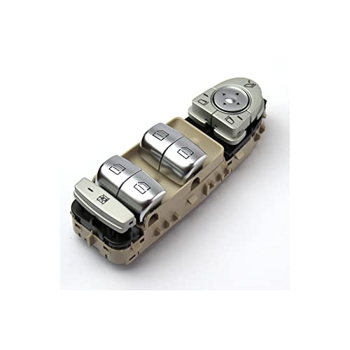 Schalter Fensterheber Window Control Switch Button Console Für Mercedes Für Benz C-Klasse W205 S205 X253 C200 C300 C350 C63 Für AMG 2059056811 Fenster Hauptschalter (Farbe : Beige) von SICOTTON