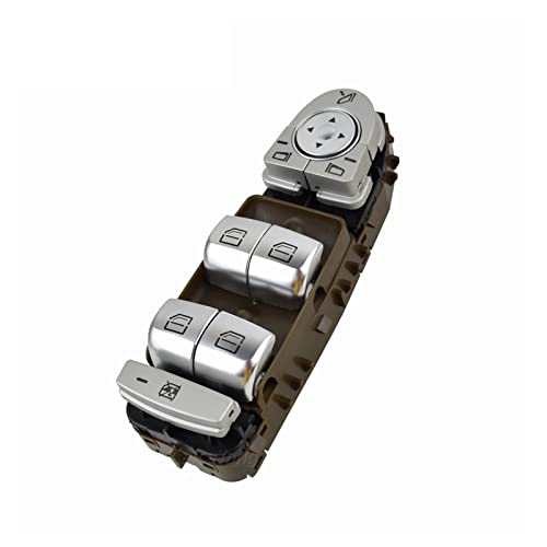 Schalter Fensterheber Window Control Switch Button Console Für Mercedes Für Benz C-Klasse W205 S205 X253 C200 C300 C350 C63 Für AMG 2059056811 Fenster Hauptschalter (Farbe : Braun) von SICOTTON