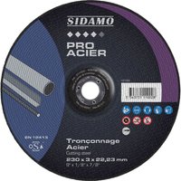 DISQ. TRONC PRO STAHL D.230 x 3 x 22,23 SIDAMO - 10111002 von SIDAMO