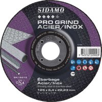 Sidamo - Schruppschleifscheibe pro grind edelstahl d. 125 x 6,4 x Al. 22,23 mm - Stahl, Edelstahl 10222002 Sidamo - Schruppschleifscheibe pro grind edelstahl d. 125 x 6,4 x Al. 22,23 mm - Stahl, Edelstahl 10222002 von SIDAMO