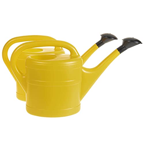 SIDCO Gießkanne gelb 2 x Blumengießer Wasserkanne Blumengießkanne Kunststoff Kanne 5 Liter von SIDCO