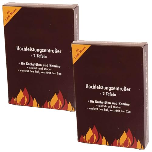 SIDCO Hochleistungsentrusser 4 Tafeln Entrusser Kaminreinigung Ofenreinigung Reiniger 2 Pack von SIDCO