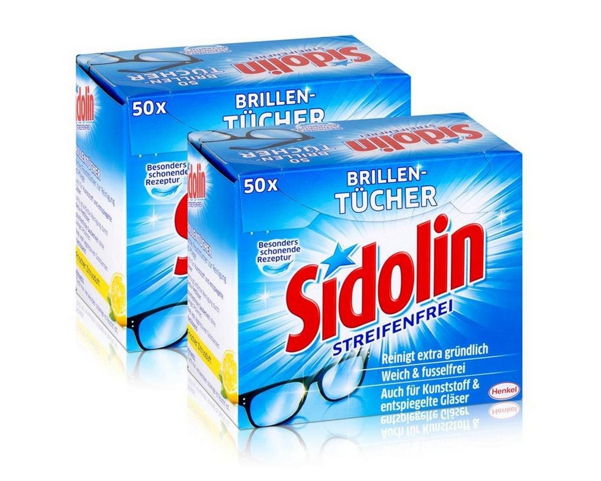 SIDOLIN 2x Sidolin Brillen Putztücher 50 stk. Tücher Reinigungstücher SIDOLIN 2x Sidolin Brillen Putztücher 50 stk. Tücher Reinigungstücher von SIDOLIN