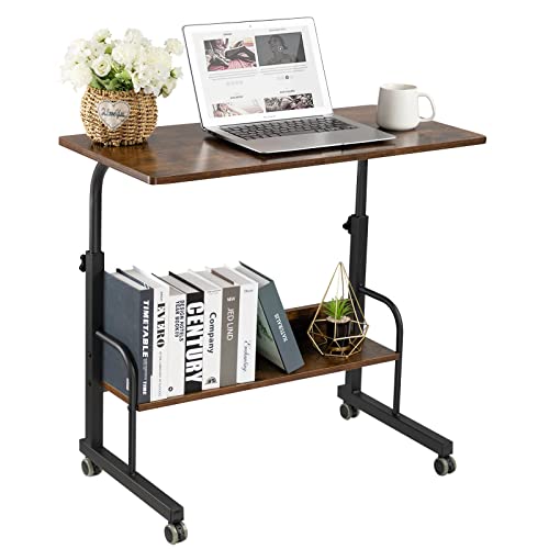 SIDUCAL Tragbarer Laptop-Schreibtisch, mobiler Laptopwagen, höhenverstellbar, rollender Laptop-Ständer für Schreibtisch, rollender Computerwagen mit Rollen, Couch-Schreibtisch, Bett-Schreibtisch für SIDUCAL Tragbarer Laptop-Schreibtisch, mobiler Laptopwagen, höhenverstellbar, rollender Laptop-Ständer für Schreibtisch, rollender Computerwagen mit Rollen, Couch-Schreibtisch, Bett-Schreibtisch für von SIDUCAL
