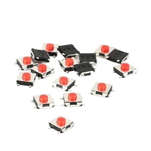 10 stücke 6 * 6 * 3,1mm SMD 4-pin Touch Schalter Taste Rot(4 Pin switch) von SIDYEUHB