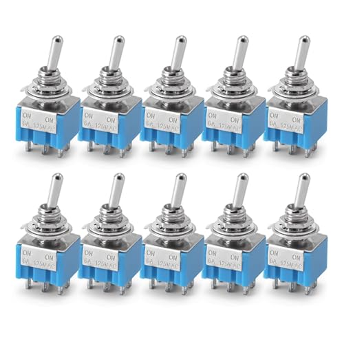 10 stücke AUF-AUS-AUF/AUF-AUF kippschalter MTS-102 103 202 203 power-taste schalter auto(6Pin ON-ON) von SIDYEUHB
