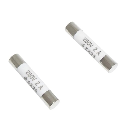 100 Stück RO55 Sicherung R055 Keramiksicherungsrohr 250 V 0,5 A 1 A 2 A 3 A 4 A 5 x 25 mm(5A) von SIDYEUHB