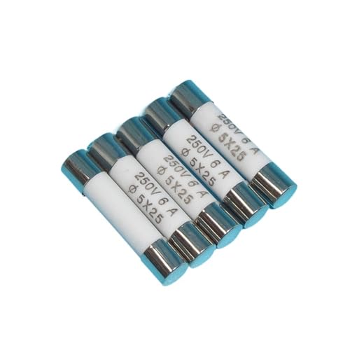 100 Stück RO55 Sicherung R055 Keramiksicherungsrohr 250V13A 15A 16A 20A 25A 5X25(15A) von SIDYEUHB