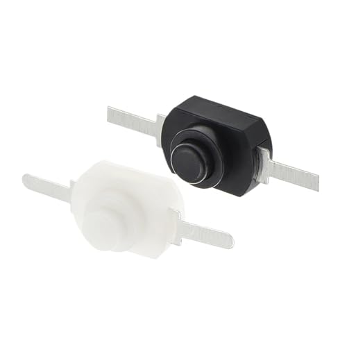 100 stücke 12 * 8mm DC 30V 1A Schalter Taste Taschenlampe 1208YD(Black) von SIDYEUHB