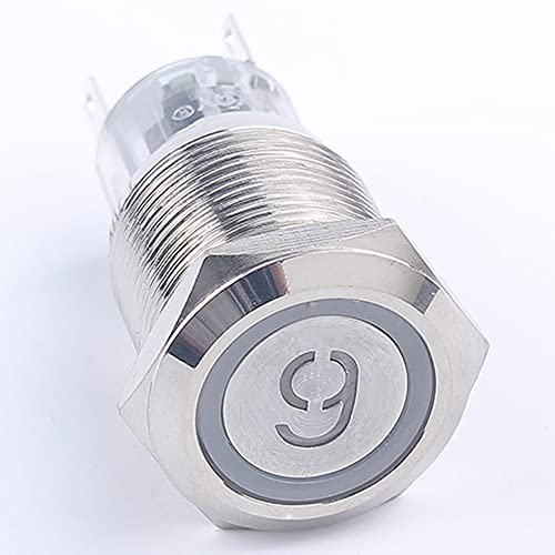 19mm Momentary Reset 0 1 2 3 4 5 6 7 8 9 10 Druckknopfschalter LED(9,MOMENTARY_GREEN_12-24V) von SIDYEUHB
