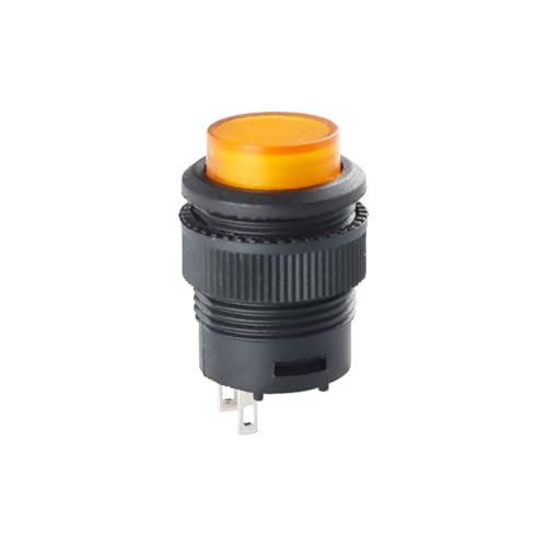 5 R16 Netzschaltertasten R16-503 blau gelb weiß LED selbstsichernde Reset-Taste 2P 4P(Yellow 2P NO Lock) von SIDYEUHB