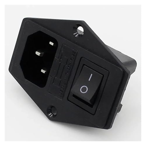 5-teilige Steckdose mit 10A Sicherungswippe(Black) von SIDYEUHB