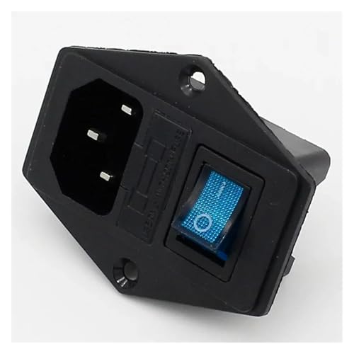 5-teilige Steckdose mit 10A Sicherungswippe(Blue) von SIDYEUHB