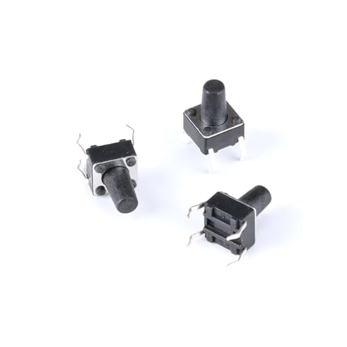 50 stücke Touch-Key Schalter 6x6x4.3/5/6/7/8/9/10/11/12/13MM 4-pin Vertikale DIP Set(6X6X11mm) von SIDYEUHB