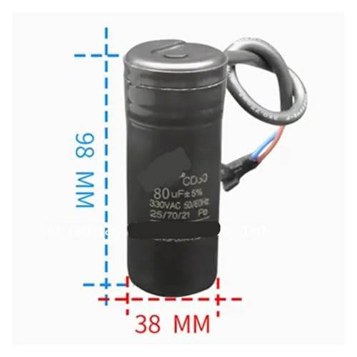 CD60 Kühlschrank Gefrierschrank Kompressor Startkondensator 330 V 330 VAC 216–259 UF 270–329 UF 340–408 UF 400–480 UF(Inserts 189-227UF) von SIDYEUHB