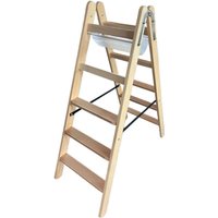 Siedra Holz Stufenstehleiter HSL nach TRBS 2121-2 mit Werkzeugtasche und Eimerhaken 2x7 Stufen Siedra Holz Stufenstehleiter HSL nach TRBS 2121-2 mit Werkzeugtasche und Eimerhaken 2x7 Stufen von SIEDRA-LEITERN