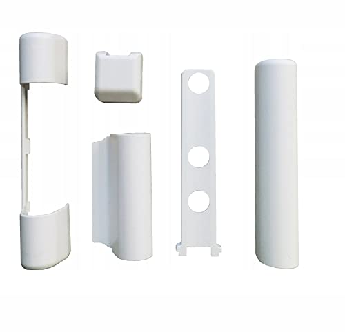 8 Stk. PVC-Fenster und PVC-Kunststofftür Abdeckkappen-Set FAVORIT KF3 EB, EL O, EL U, S, W KF, WEISS von Siegenia von SIEGENIA