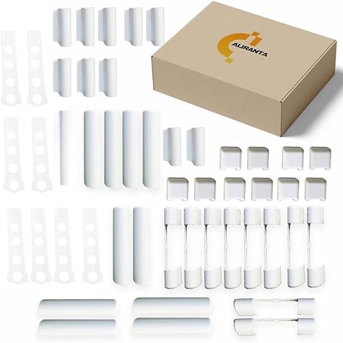 8er Set PVC Abdeckkappen für Fenster & Kunststofftür, Siegenia TITAN AF PCV (TKSL0020, TKWB0010, TKEB0020, TKEO0010, TKEU0010), Weiß von SIEGENIA