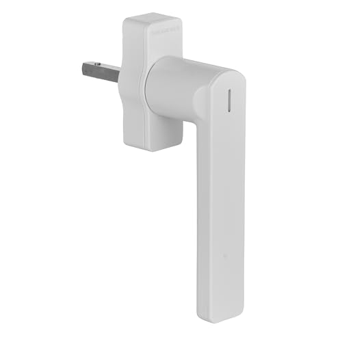 SIEGENIA Smarter Fenstergriff weiß - Matter kompatibel nur für die Einbindung mit Apple Home (siehe Produktbeschreibung). Statusüberwachung, zentrale Ver- & Entriegelung per Fernzugriff von SIEGENIA