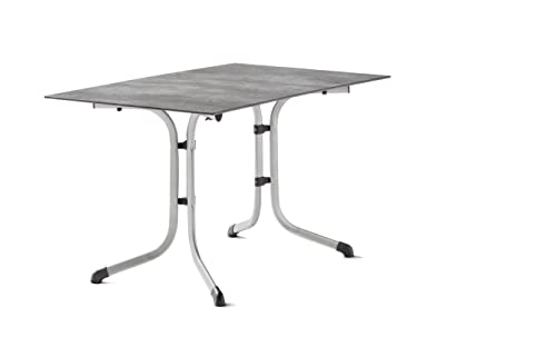 SIEGER Boulevard- Klapptisch mit Polytec®-Platte. Plattenmaß ca.120x80 cm. von SIEGER