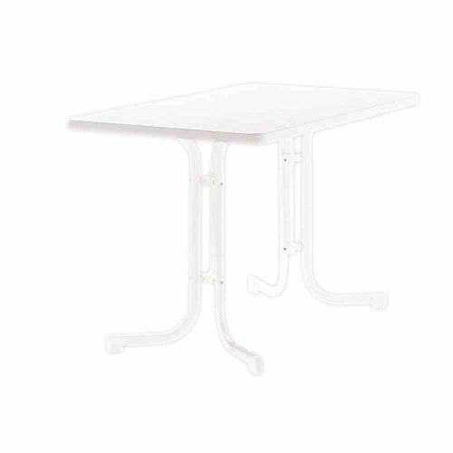 Sieger 133/W Boulevard-Klapptisch mit mecalit-Pro-Platte 115 x 70 cm, Stahlrohrgestell weiß, Tischplatte Marmordekor weiß Sieger 133/W Boulevard-Klapptisch mit mecalit-Pro-Platte 115 x 70 cm, Stahlrohrgestell weiß, Tischplatte Marmordekor weiß von SIEGER