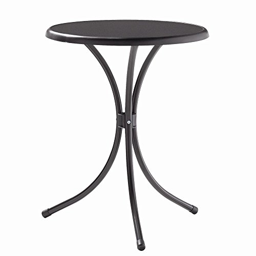Sieger 200/G Bistro-Tisch mit mecalit-Pro-Platte Ø 60 cm, Stahlrohrgestell eisengrau, Tischplatte Schieferdekor anthrazit Sieger 200/G Bistro-Tisch mit mecalit-Pro-Platte Ø 60 cm, Stahlrohrgestell eisengrau, Tischplatte Schieferdekor anthrazit von SIEGER