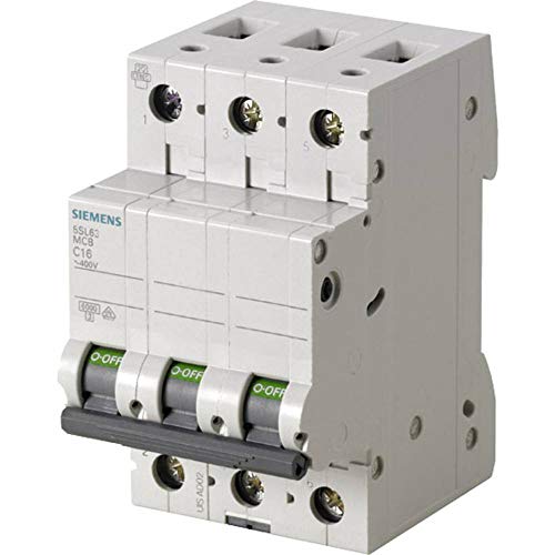 SIEMENS Ingenuity for life - Leitungsschutzschalter 6kA 3 polig Typ C 10A von SIEMENS