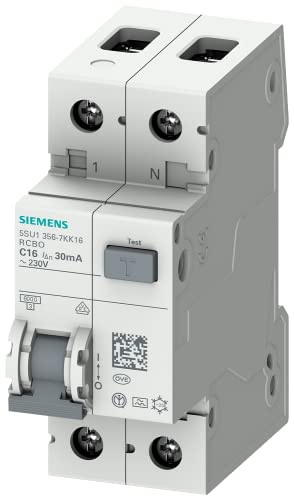Siemens 5SU13567KK16 FI/LS-Schalter RCBO 1P+N 6kA TypA 30mA C16 230V von Siemens