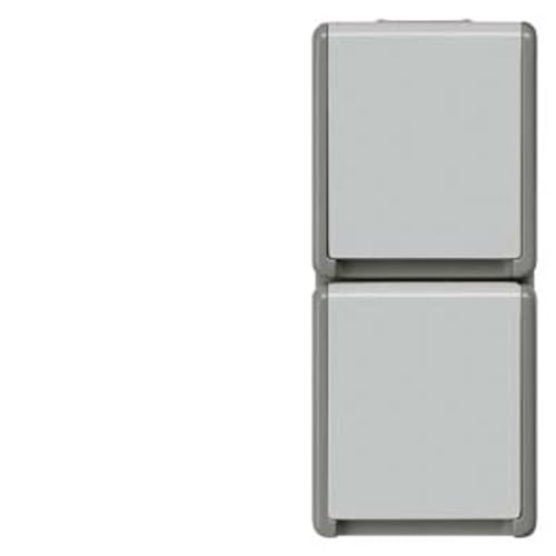 SIEMENS - Siemens 5UB4723 DELTA fläche IP44 AP SCHUKO-Steckdose 2-fach senkrecht mit Klappdeckel für Feuchtraum, Außenbereich oder Keller SIEMENS - Siemens 5UB4723 DELTA fläche IP44 AP SCHUKO-Steckdose 2-fach senkrecht mit Klappdeckel für Feuchtraum, Außenbereich oder Keller von SIEMENS