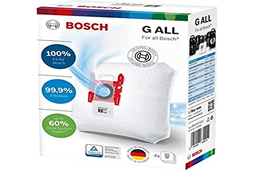 Bosch BBZ41FGALL Megaair Super Tex Typ G ALLE Vakuumbeutel Große 5 Liter Kapazität 4er Pack, "Weiß von SIEMENS