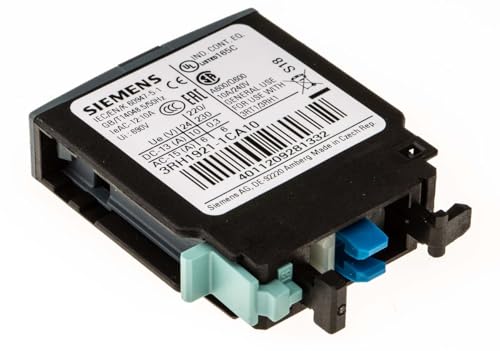 SIEMENS 3RH1 Hilfskontakt 1-polig Sirius Classic, 1 Schließer Schnappbefestigung mit Schraubanschluss Anschluss 1 A, von SIEMENS