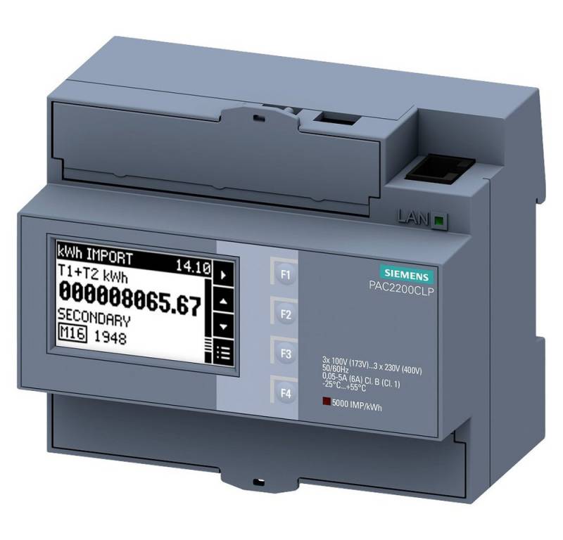 SIEMENS Energiekostenmessgerät Siemens 7KM2200-2EA00-1JB1 Energiekosten-Messgerät, 7KM2200-2EA00-1JB1 von SIEMENS