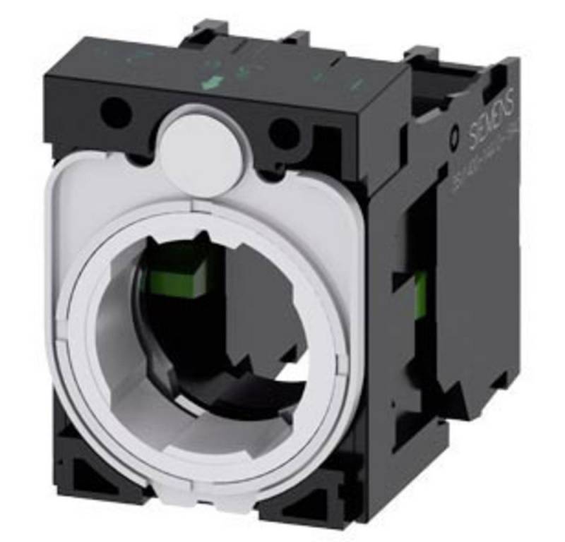 SIEMENS Lampenfassung Siemens 3SU1500-1AA10-1NA0 Halter für 3 Module 2 Schließer 1 St., (3SU1500-1AA10-1NA0) von SIEMENS