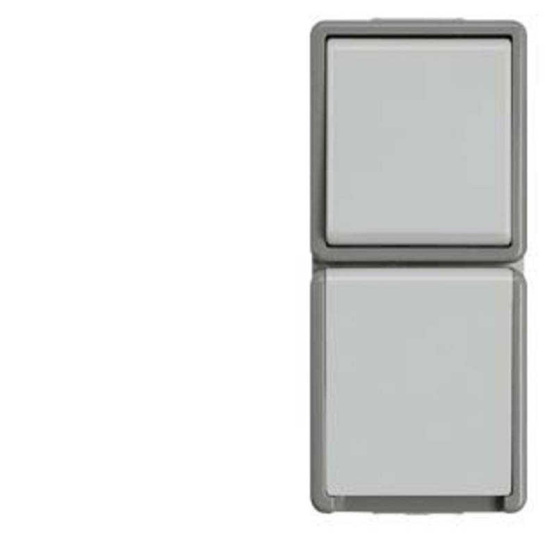 SIEMENS Steckdose Siemens Schalterprogramm Schutzkontakt-Steckdose Delta Grau 5TA4816 von SIEMENS