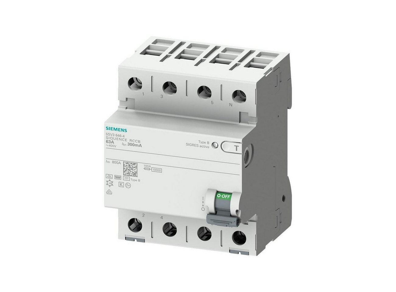 SIEMENS Schalter SIEMENS FI-Schutzschalter B 4p SENTRON 400V 40A 0 von SIEMENS