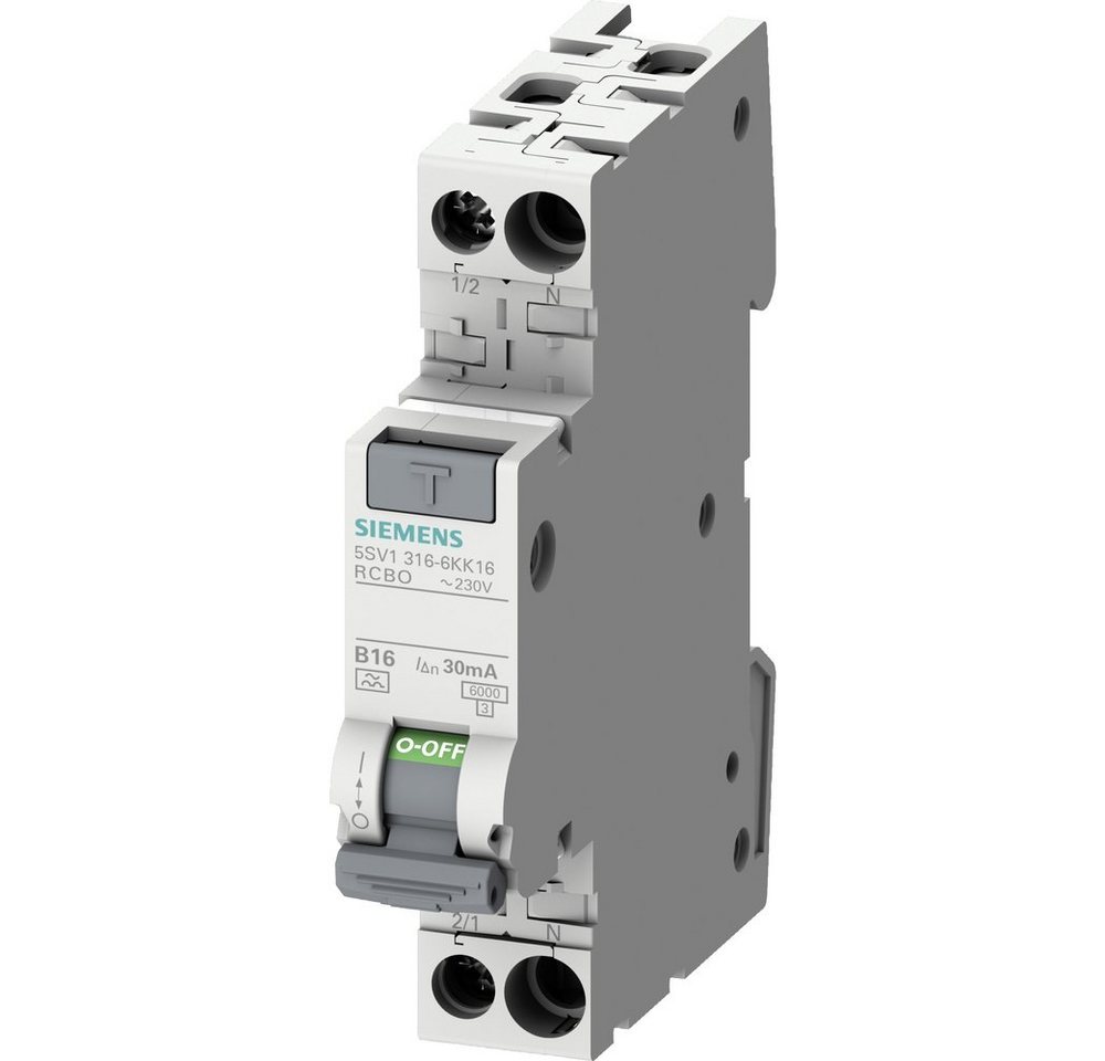 SIEMENS Schalter Siemens 5SV13167KK06 FI-Schutzschalter/Leitungsschutzschalter 2poli von SIEMENS