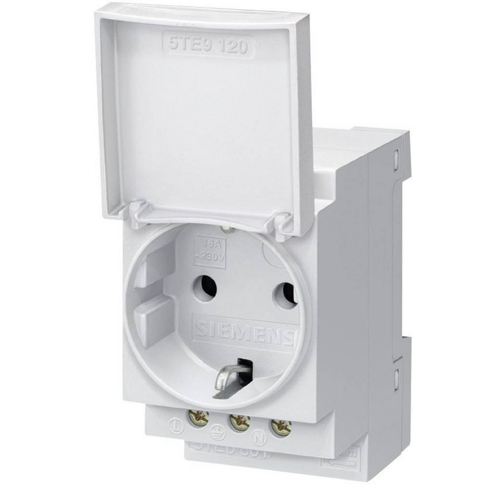 SIEMENS Steckdose SCHUKO-Steckdose 16A mit Deckel nach DIN VDE 0620 5TE6801 von SIEMENS