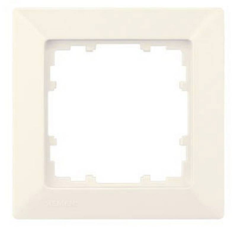 SIEMENS Steckdose Siemens Schalterprogramm 1fach Rahmen Delta Weiß 5TG25810 1 St. von SIEMENS