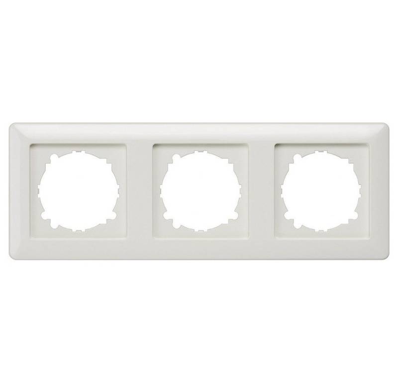 SIEMENS Steckdose Siemens Schalterprogramm 3fach Rahmen Delta Weiß 5TG25530 1 St. von SIEMENS