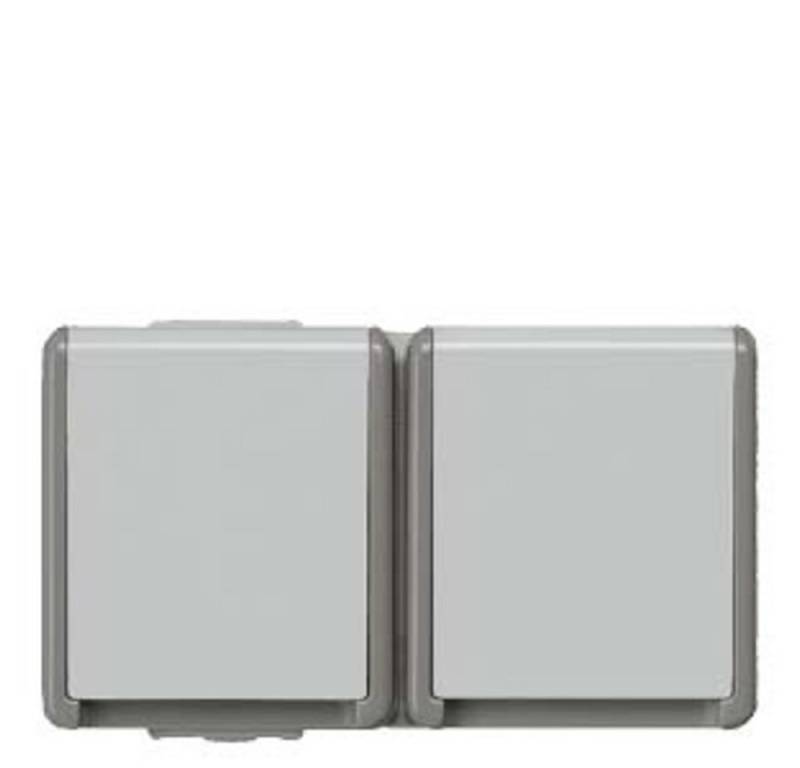 SIEMENS Steckdose Siemens Schalterprogramm Schutzkontakt-Steckdose Delta Grau 5UB4725 von SIEMENS