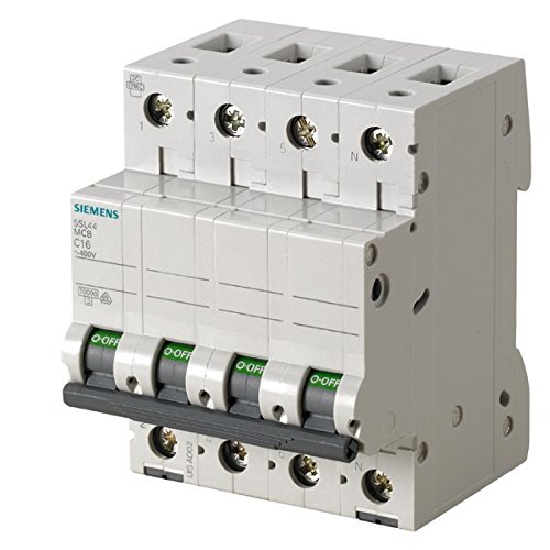 Siemens 5sl4 – Leitungsschutzschalter 10 kA curva-c 3-polig + neutral 10 A 70 mm Siemens 5sl4 – Leitungsschutzschalter 10 kA curva-c 3-polig + neutral 10 A 70 mm von SIEMENS