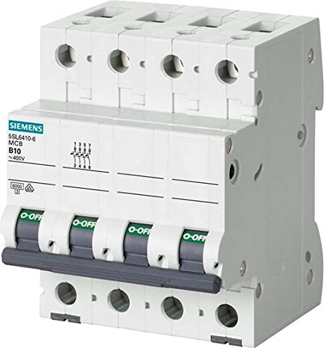 Siemens 5sl6 – Auto MAGNETOTERMICO 400 V 6 kA 3 + Neutral polig C 13 A Siemens 5sl6 – Auto MAGNETOTERMICO 400 V 6 kA 3 + Neutral polig C 13 A von SIEMENS