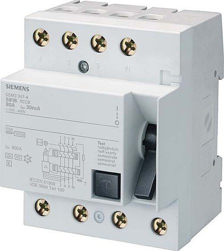 Siemens – Differential 5SM3 40 A 4 Module 300 mA Siemens – Differential 5SM3 40 A 4 Module 300 mA von SIEMENS