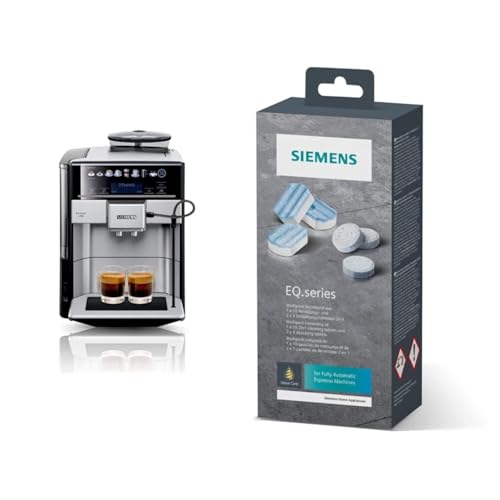 Siemens Kaffeevollautomat EQ.6 plus s700 TE657503DE & Multipack TZ80003A, Inhalt: 1 x 10 Reinigungstabletten (je 2,2 g) von SIEMENS