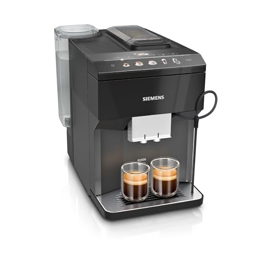 Siemens Kaffeevollautomat EQ500 TP511E19, App-Steuerung, Cold Brew, Vollfarbdisplay, Doppeltassenfunktion, autom. Dampfreinigung, einfache Wartung, schwarz von SIEMENS