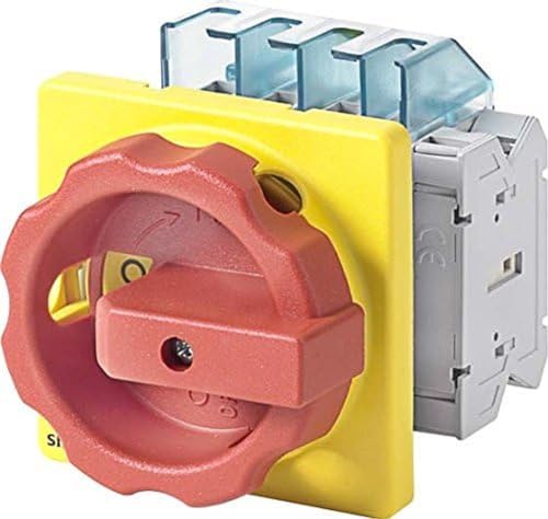Siemens Notfall – Schalter 3-polig Nanc Front 4 Akku Rotation Schwarz von SIEMENS