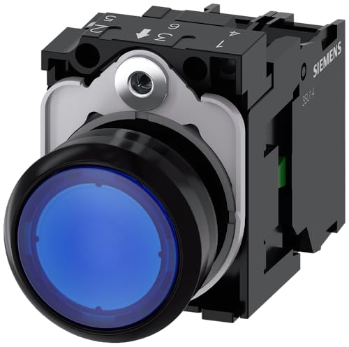 Siemens SIRIUS ATC Taster 22 mm rund Kunststoff Blau 1 NA LED-Modul Schraube Siemens SIRIUS ATC Taster 22 mm rund Kunststoff Blau 1 NA LED-Modul Schraube von SIEMENS