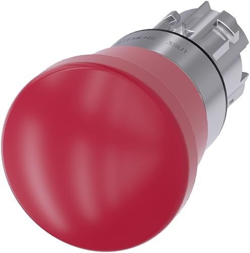 Siemens SIRIUS ATC Taster Pilz Arbeitslosigkeit emeg. Metall/glänzend Rot 40 mm Siemens SIRIUS ATC Taster Pilz Arbeitslosigkeit emeg. Metall/glänzend Rot 40 mm von SIEMENS