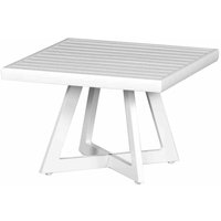 Siena Garden - Alexis Lounge Tisch 50x50 Aluminium matt-weiß Gartentisch Tresentisch Bartisch von SIENA GARDEN